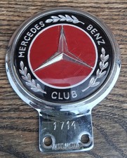 Heavy Chrome Mercedes-Benz Club Badge 12cm Tall