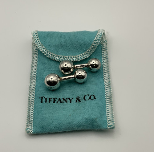Tiffany silver cufflinks - tiffany,