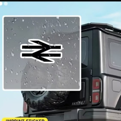 British rail logo - rail, adhesive