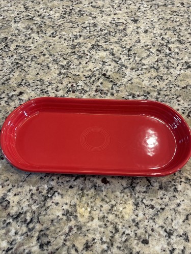 Fiesta ware oval bread - 12",