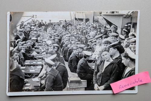 Old photo men military naval - photo,