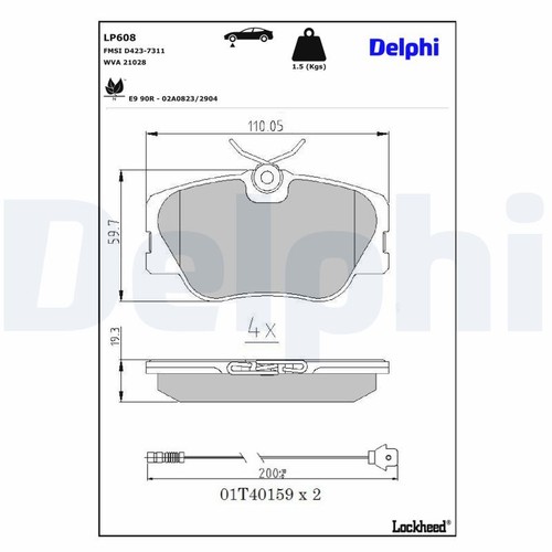 Disc brake - brake, set