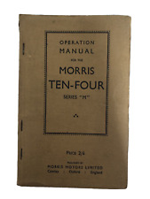 Morris Ten Four Operation Manual Owners Handbook M Series With Lubrication Chart