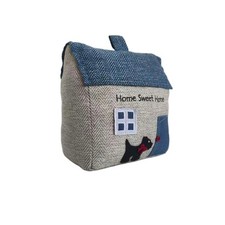 Door stopper house weighted - door,