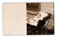 Old-Fashioned Baby in Pram