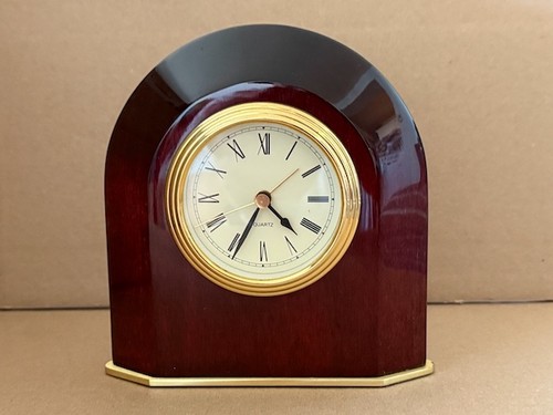 Desk clock rosewood piano - desk,