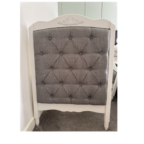 White wooden nursery cotbed - wooden,