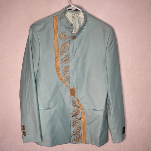 Fonte mint green wool blazer - green,