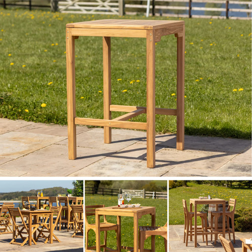 Teak outdoor table garden bar - outdoor,