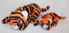 My Animal Kingdom Deagostini - Cute Tiger Soft Toys  - Mum 8" & Baby Cub 5" Set 