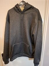 New BNWOT Mens Fleece Lined Hoodie Dark Grey 48 Inch XXL Chest Kangaroo Pocket