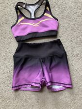 Girls Lycra Shorts and Top - Age 9-10