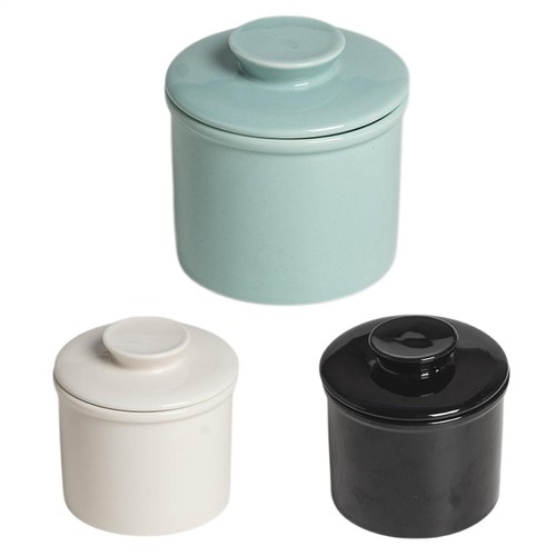 Butter crock modern round - modern,
