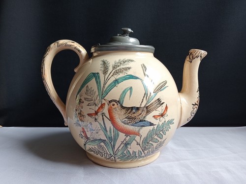 Antique teapot pottery - antique,
