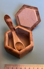 Small Wooden Sugar / Spice Box ! Ideal Gift VGC