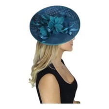 Women Flower Feather Hair Hat