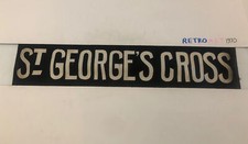 Scottish 1950s Govan Depot 34 Glasgow Antique Bus Blind 35”- St George’s Cross