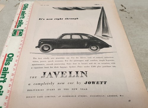 1945 jowett javelin original - javelin,