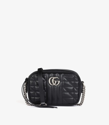 Gucci black quilted calfskin - black,