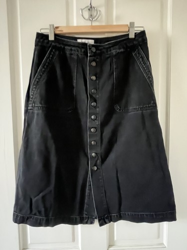 Mih jeans buttoned black denim - jeans,