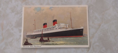 Cunard rms mauretania postcard - rms,