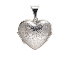 Engraved Design Heart Locket