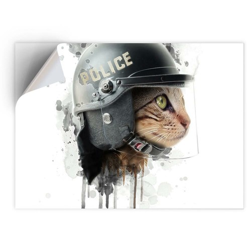 Vinyl sticker police - a4,