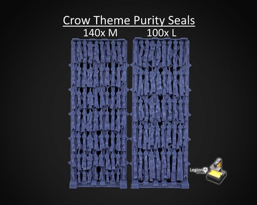 Crow theme purity seals - crow,