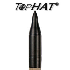 12  x Tophat Wooden Arrow Points - Field - Blued 5/16 & 11/32 sizes available!