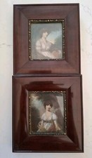 2 Framed Miniature Portraits