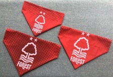 Nottingham Forest Football Themed Handmade Dog Bandana/Scarf : Small,Med,Large