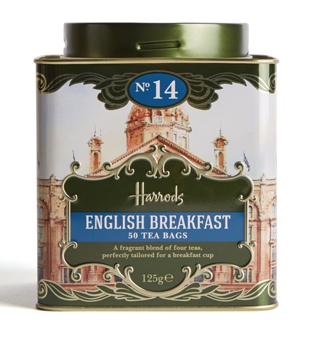 Harrods tea caddy with - caddy, 50