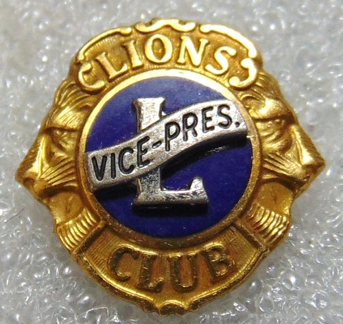Lions club gold plated - plated, vice
