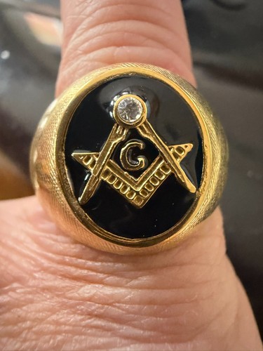 Mens masonic signet - signet, ring