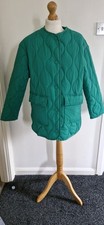 WOMENS TESCO FLORENCE & FRED GREEN QUILTED JACKET SIZE XS New Without Tags 