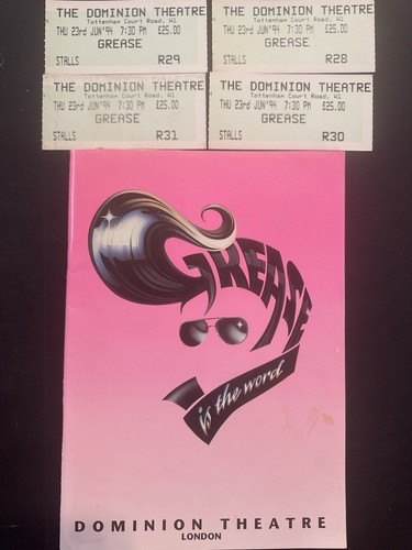 Grease 1994 dominion theatre - grease,