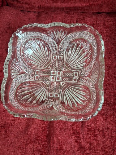 Vintage square heavy pressed - vintage,