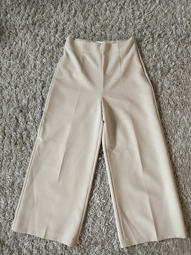 Zara beige medium cropped - beige,