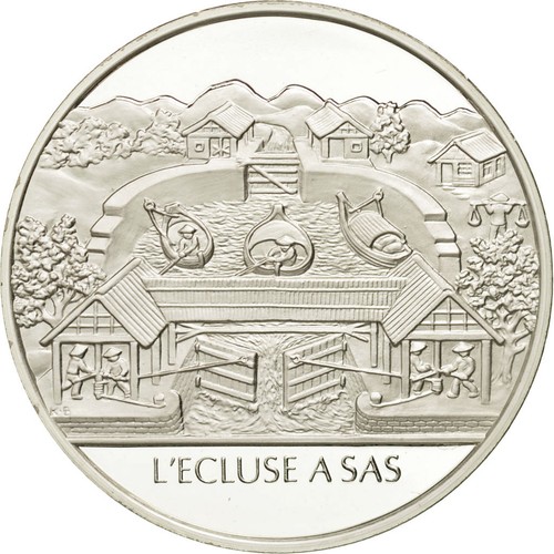 France medal écluse à - medal,, l'écluse