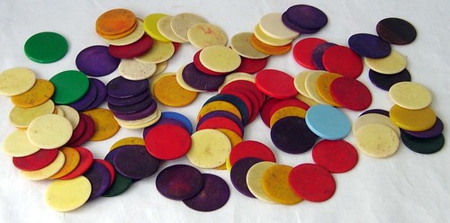 Vintage large games counters - vintage,