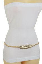 Women Gold Metal Stretch