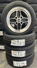 6"x13" RS 4 SPOKE CLASSIC FORD 4X108 ESCORT MK2 ALLOY WHEELS & TYRES (x4)