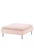 Ikea-Soderhamn Footstool Replacement Cover in Samsta Light Pink