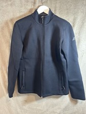 DKNY Jeans Black Neoprene Rubber Jacket Men’s L Full Zip Scuba Style Casual