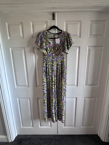 Zara floral jumpsuit summer - floral, xs