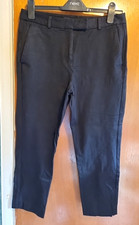 Women's Ladies Size 12 Black Casual Trousers Marks And Spencer
