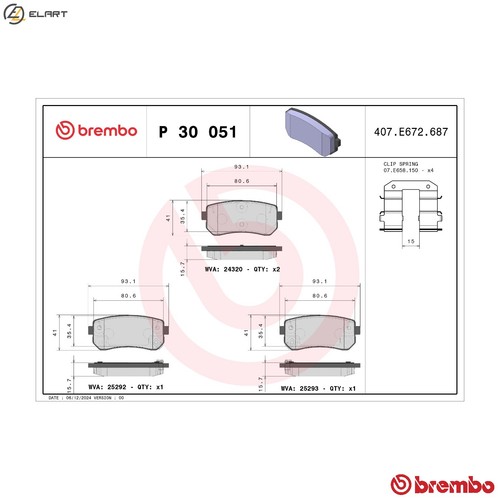 Brake pad set disc - pad,