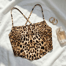Bottoming shirt leopard crop - bottoming,