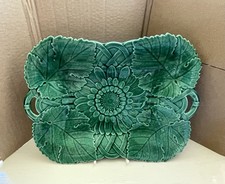Wedgewood Green Majolica C1870 Rectangular Plate Dish. Please see notes 
