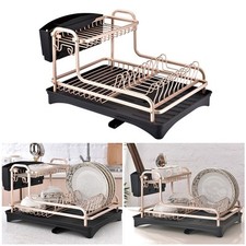 2 Tier Dish Drainer Rack